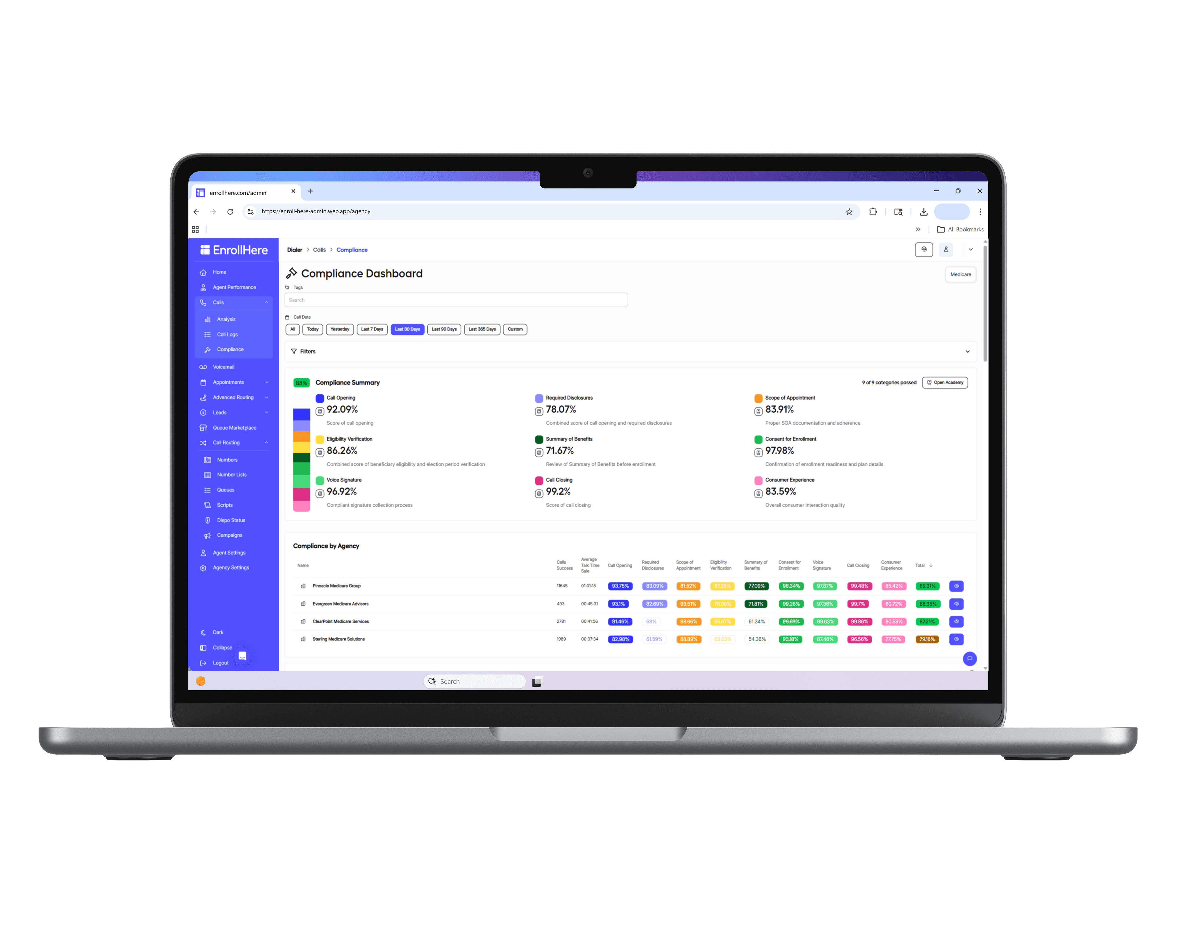 EnrollHere Platform Dashboard